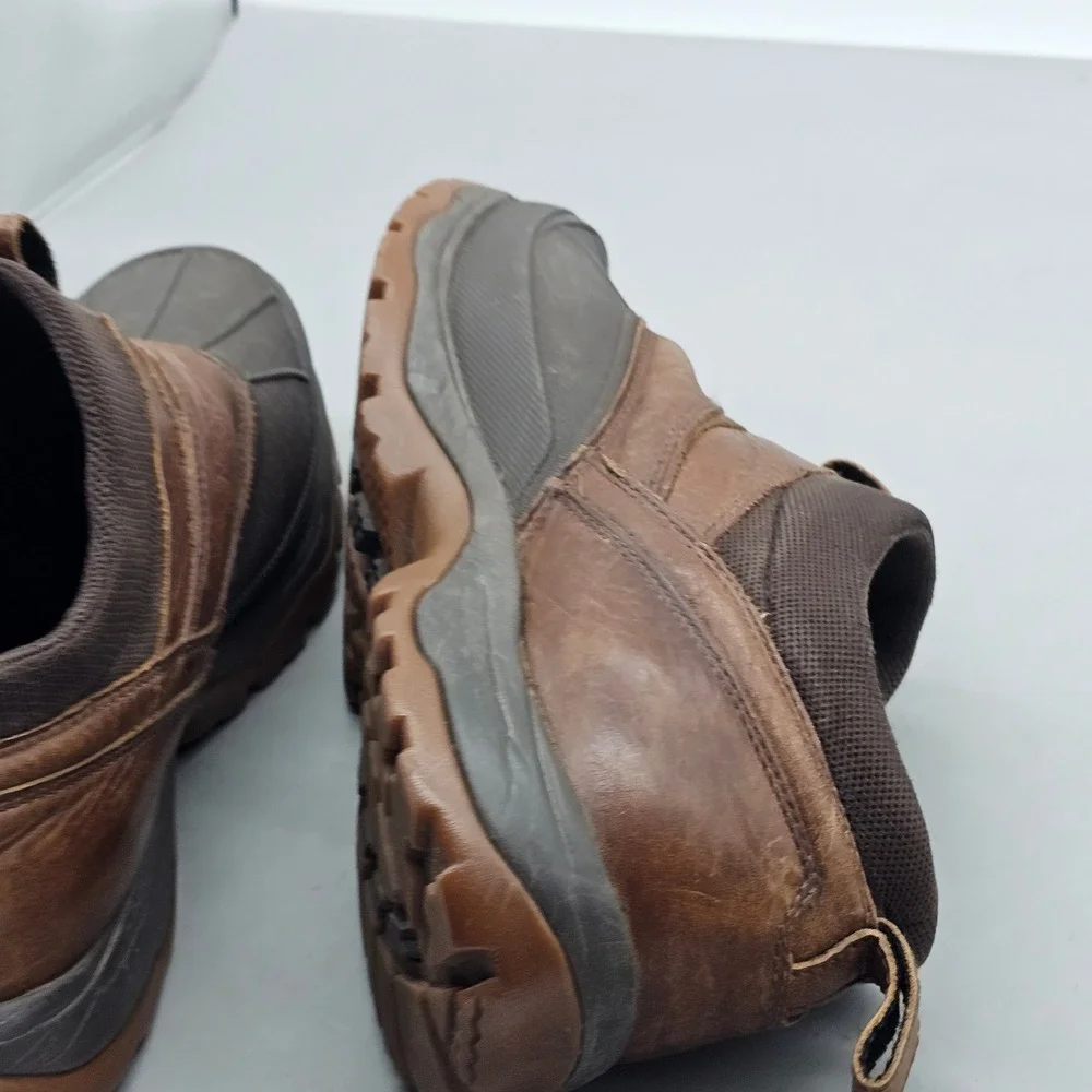 LL Bean Storm Chaser Slip On Boots Mens 13 Brown Leather Waterproof 507173